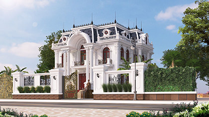 Thiết kế lâu đài dinh thự - Kiến Trúc Trịnh Gia - Công Ty CP Kiến Trúc Và Xây Dựng Trịnh Gia